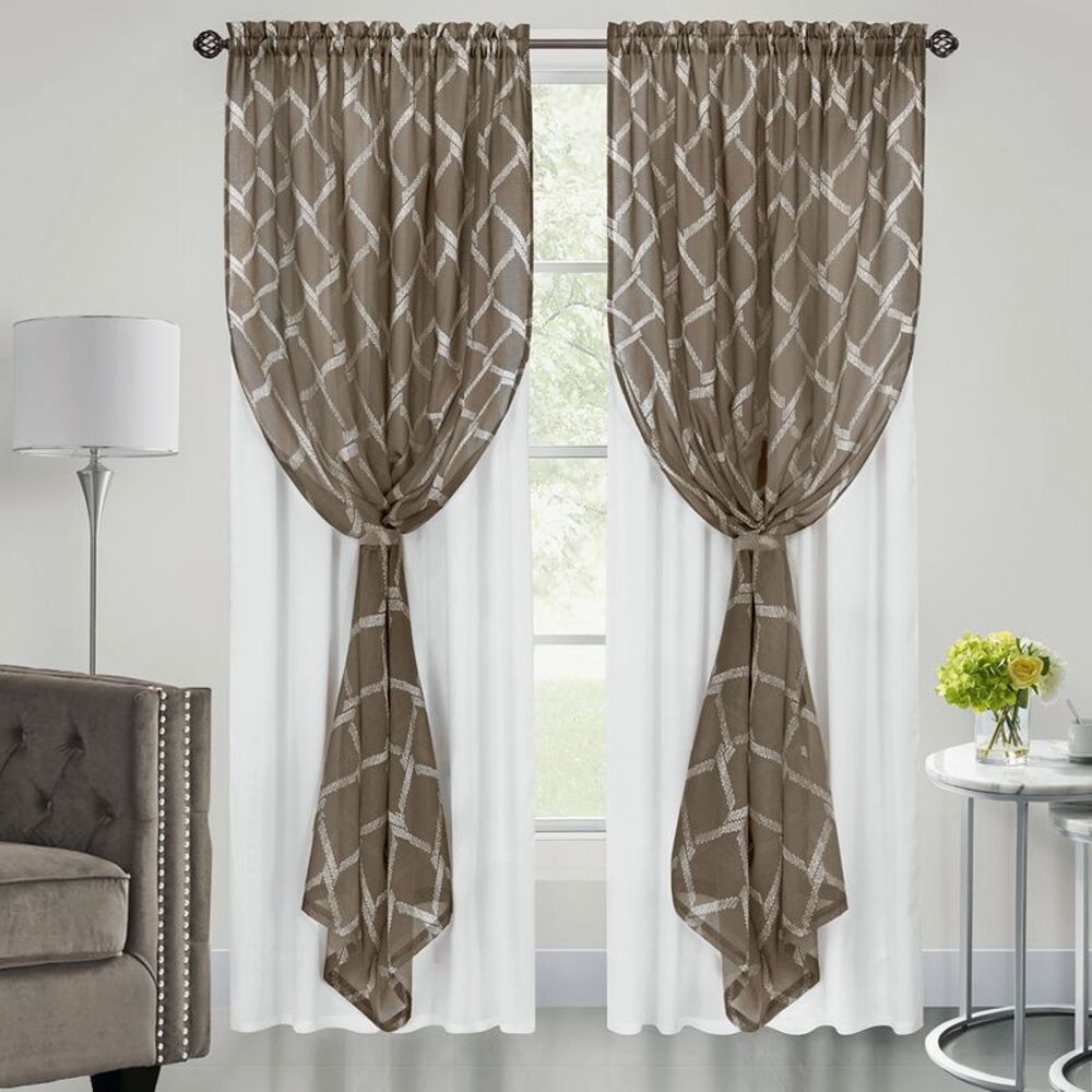Achim Home Furnishings Bombay Window Curtain Panel - Thumbnail 5